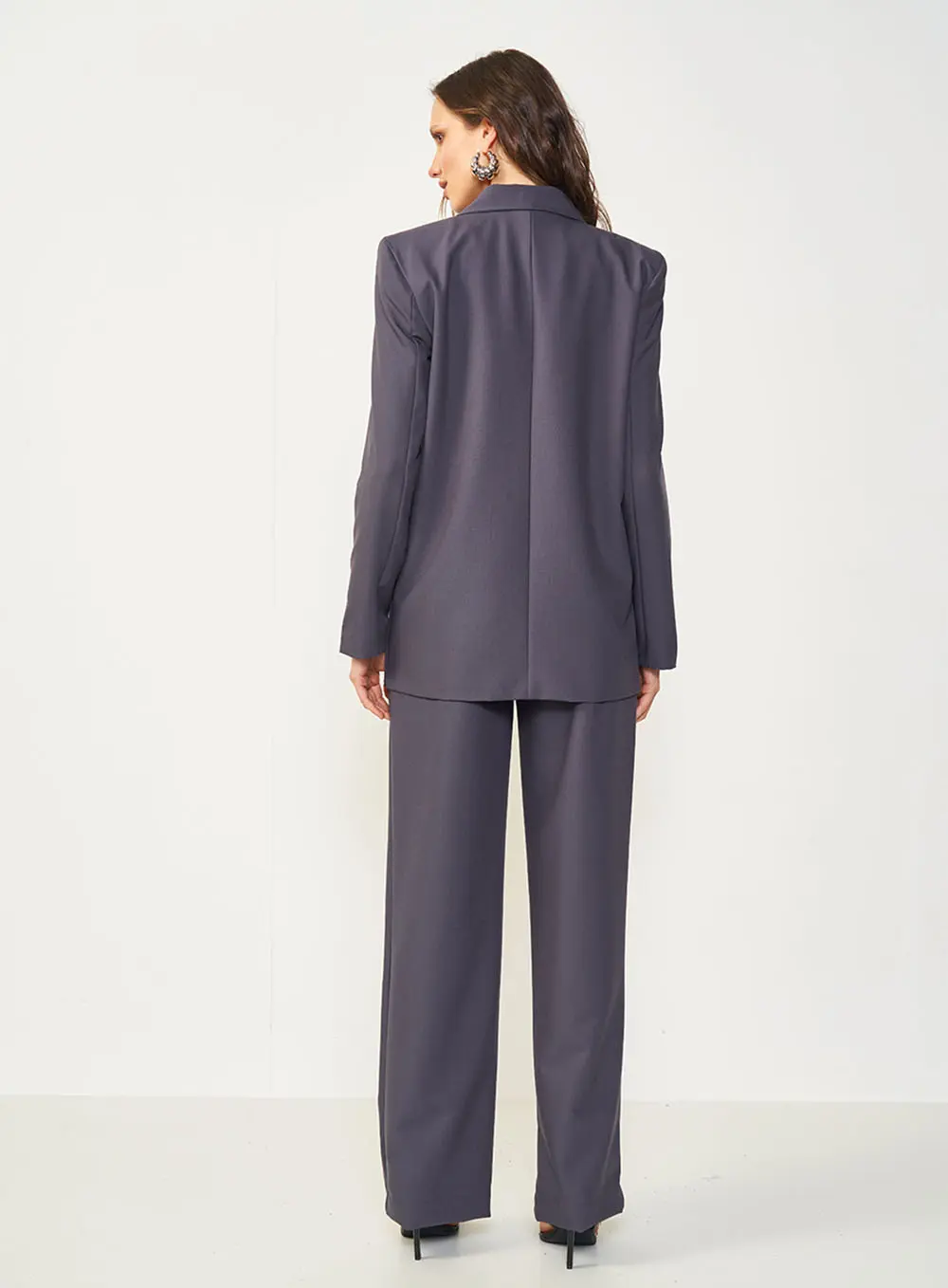 Blazer Alfaiataria Com Detalhe CINZA