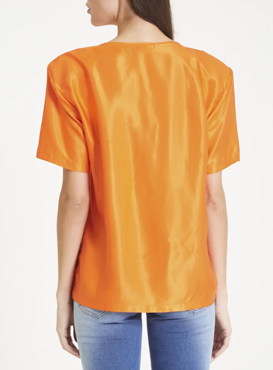 Camiseta Acetinado Forum Laranja Caprese