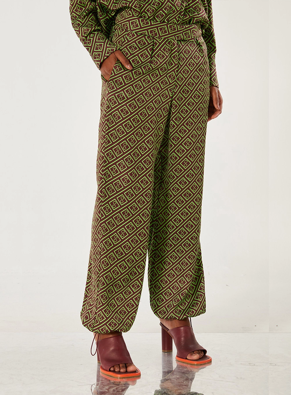 Calça Ampla Monograma Estampado 2