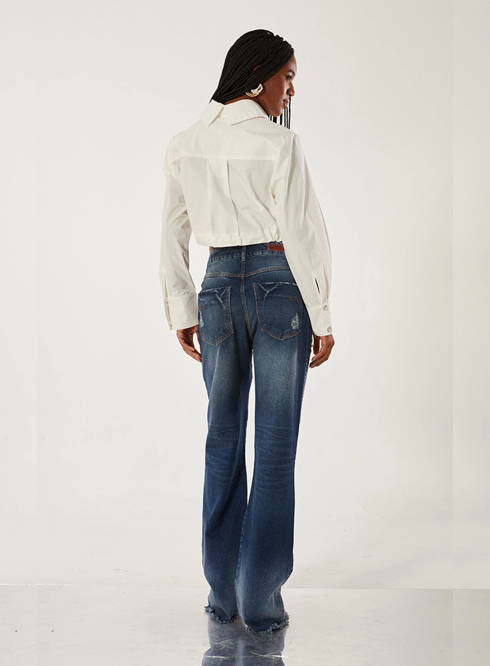 Calça Jeans Natália Com Aplicação Índigo 2