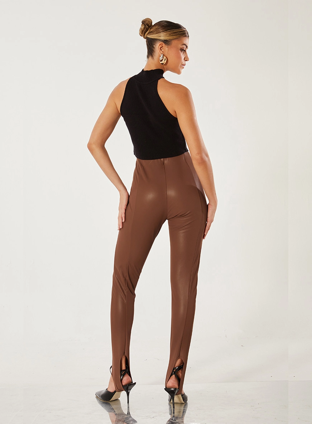 Calça Slim Fusô Marrom 2