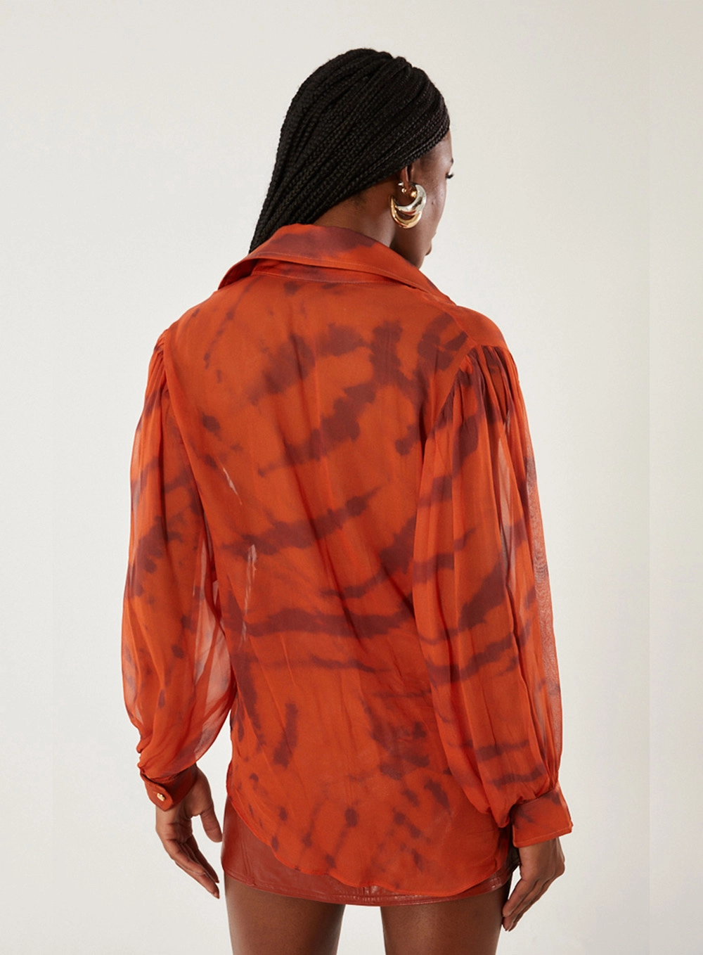 Camisa Alfaiataria Transparente Estampado 2