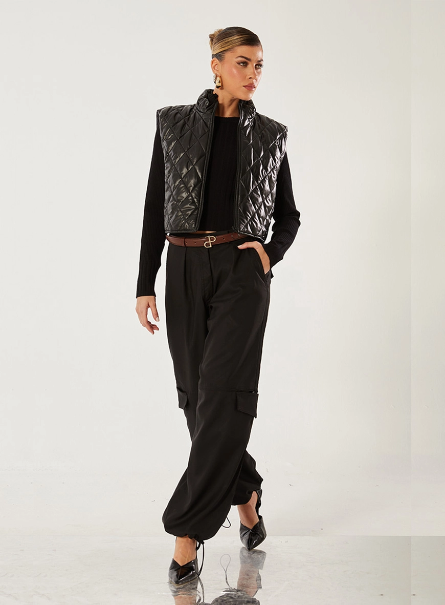 Blusa Tricô Canelada Preto 3