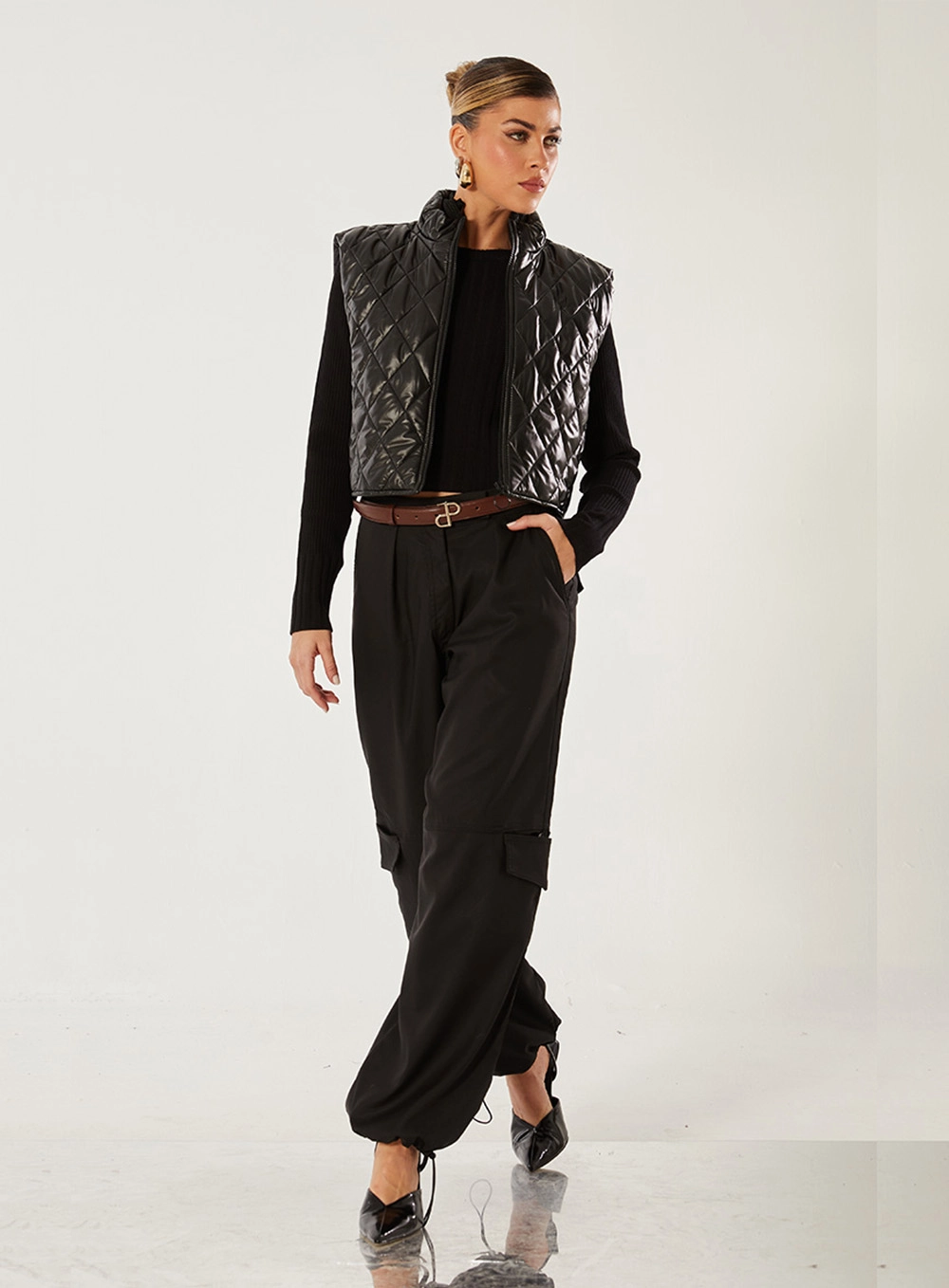 Blusa Tricô Canelada Preto 3