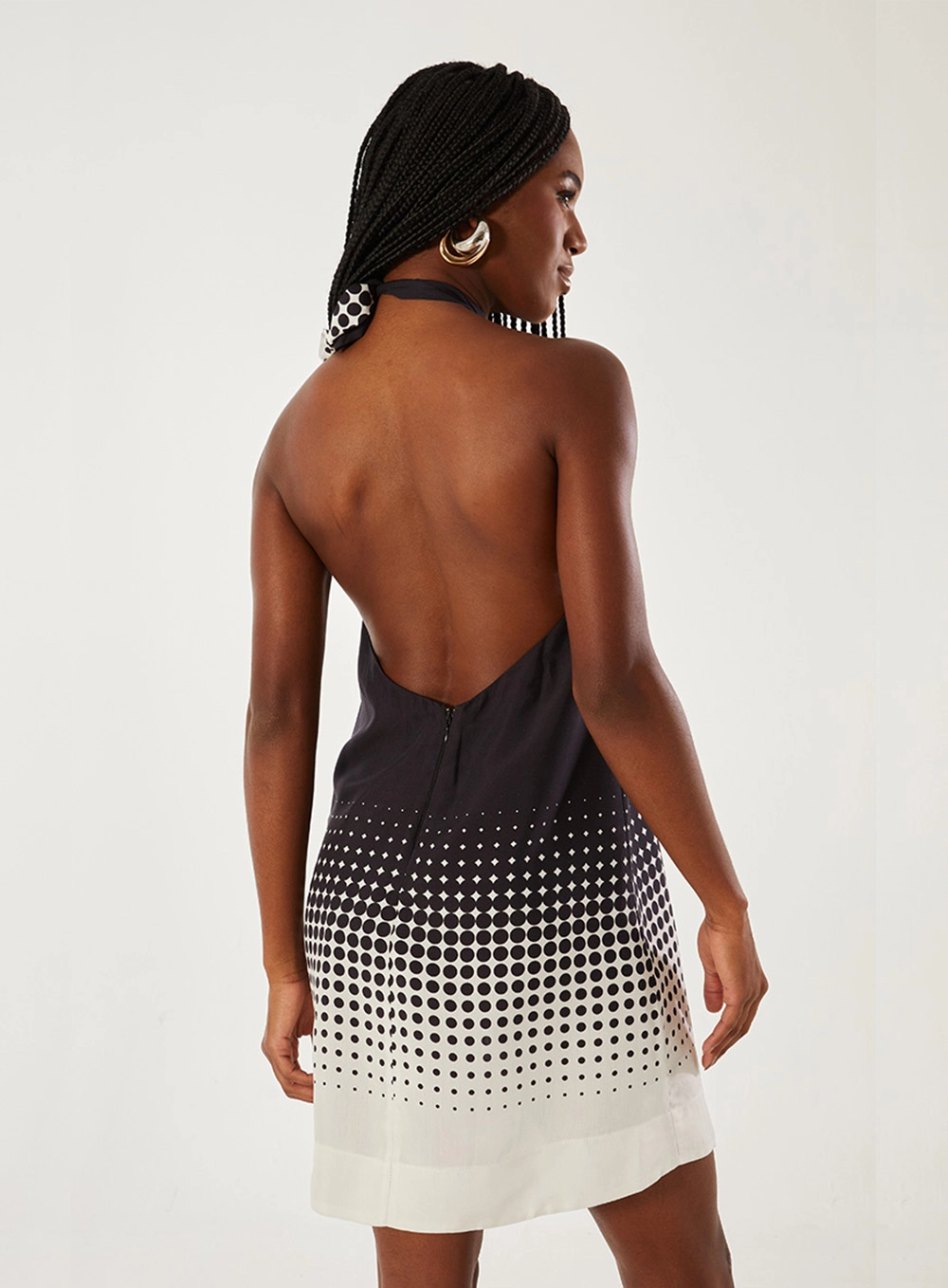 Vestido Frente Única Solto Estampado 2