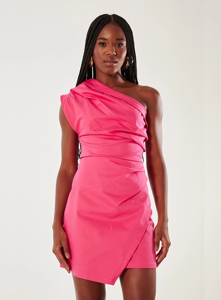 Vestido Assimétrico Drapeado