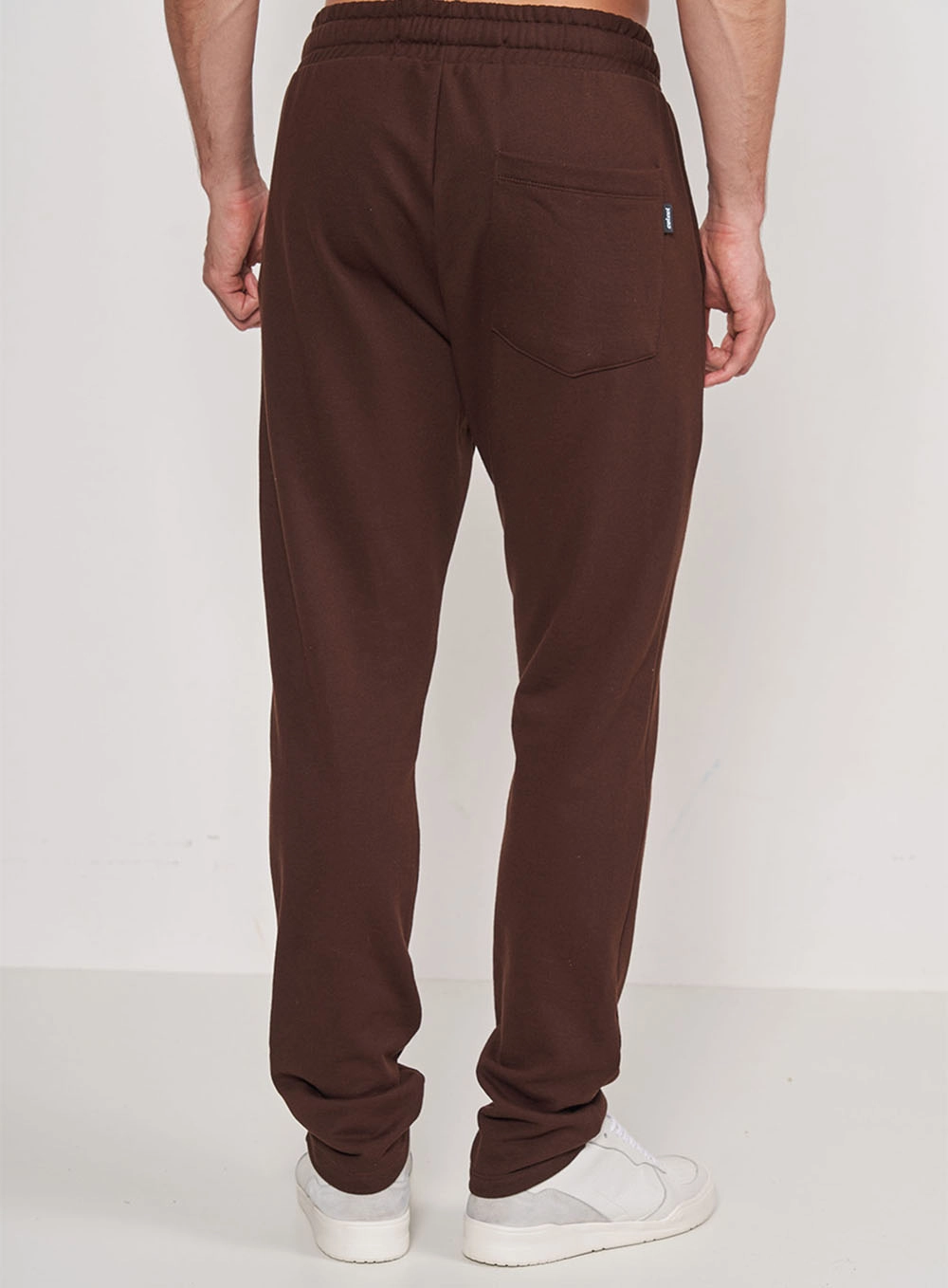 Calça Slim De Moletom Marrom Marrom