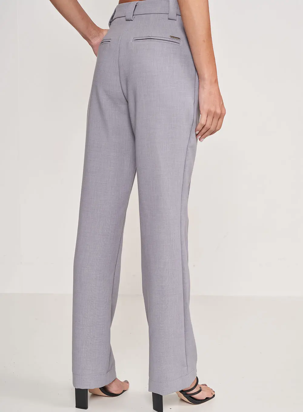 Calça Alfaiataria Roby Cinza Cinza