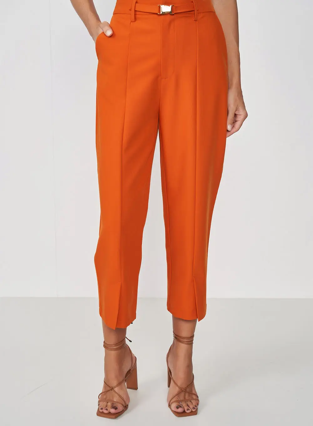 Calça Joana Carrot Niki Russet Laranja
