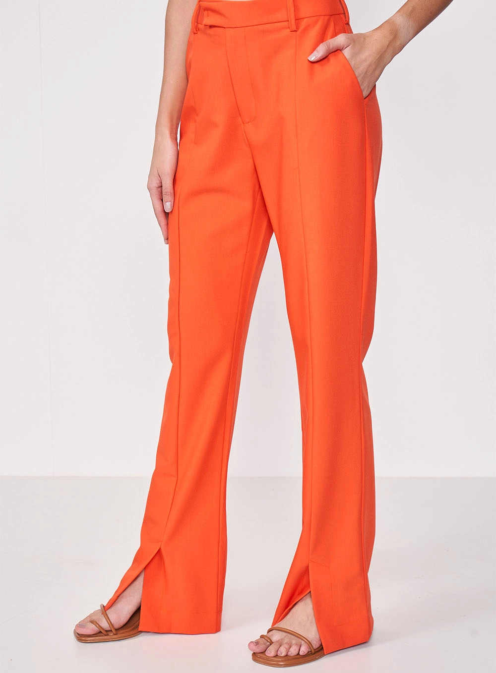 Calça Roby Alfaiataria Niki Laranja