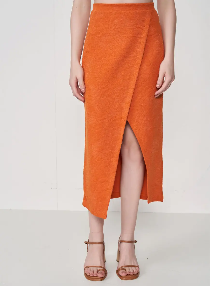 Saia Midi Envelope Noveau Russet Colcci