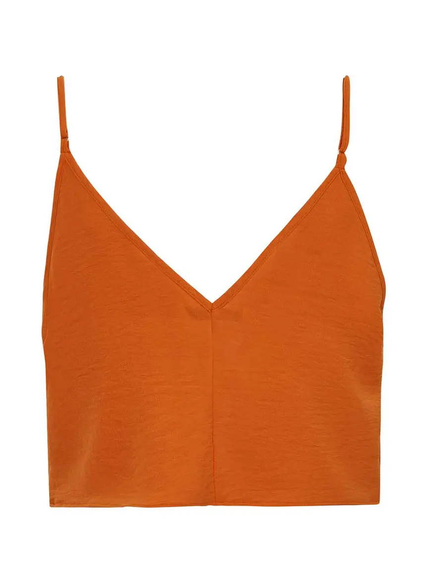 Blusa Com Detalhe Frente Laranja 2