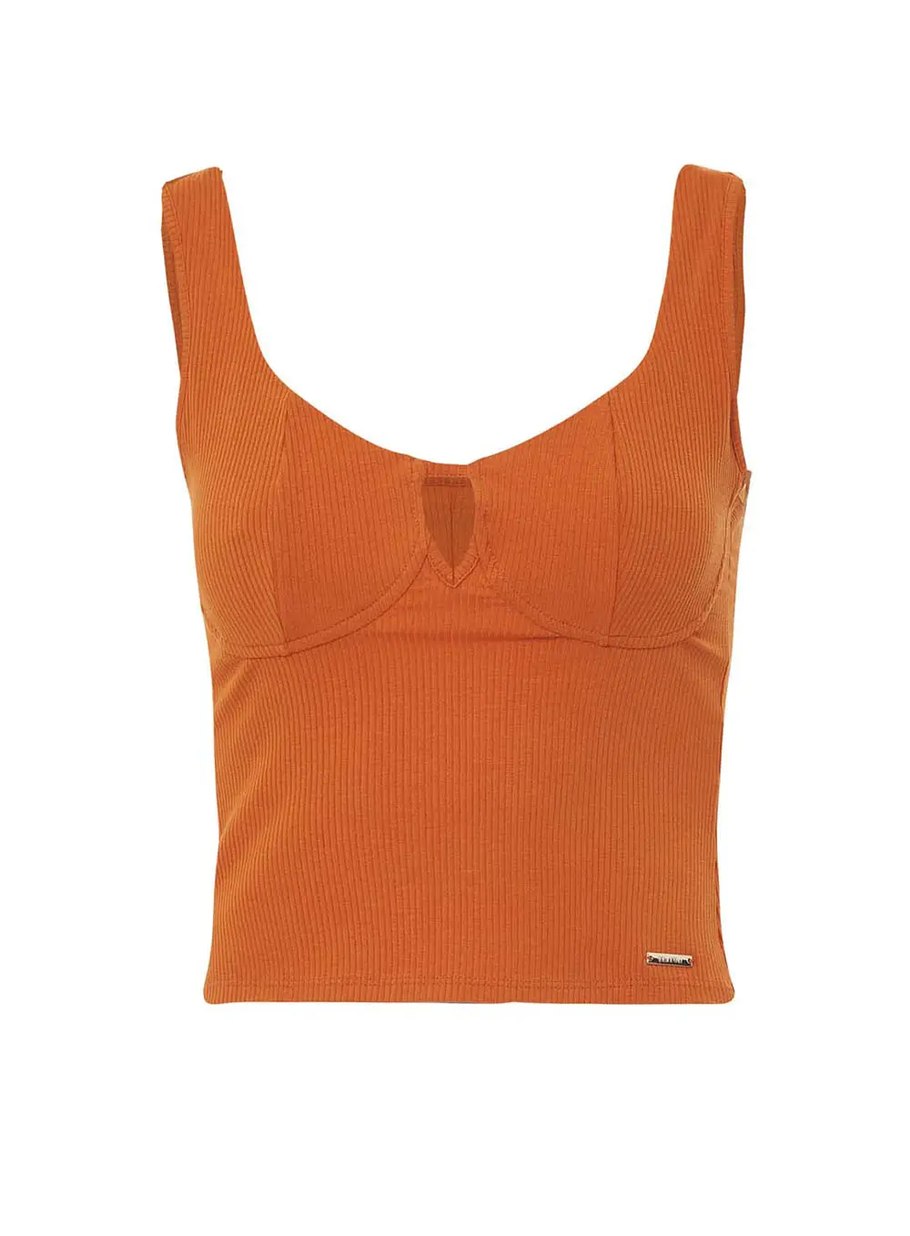 Regata Canelada Laranja 1