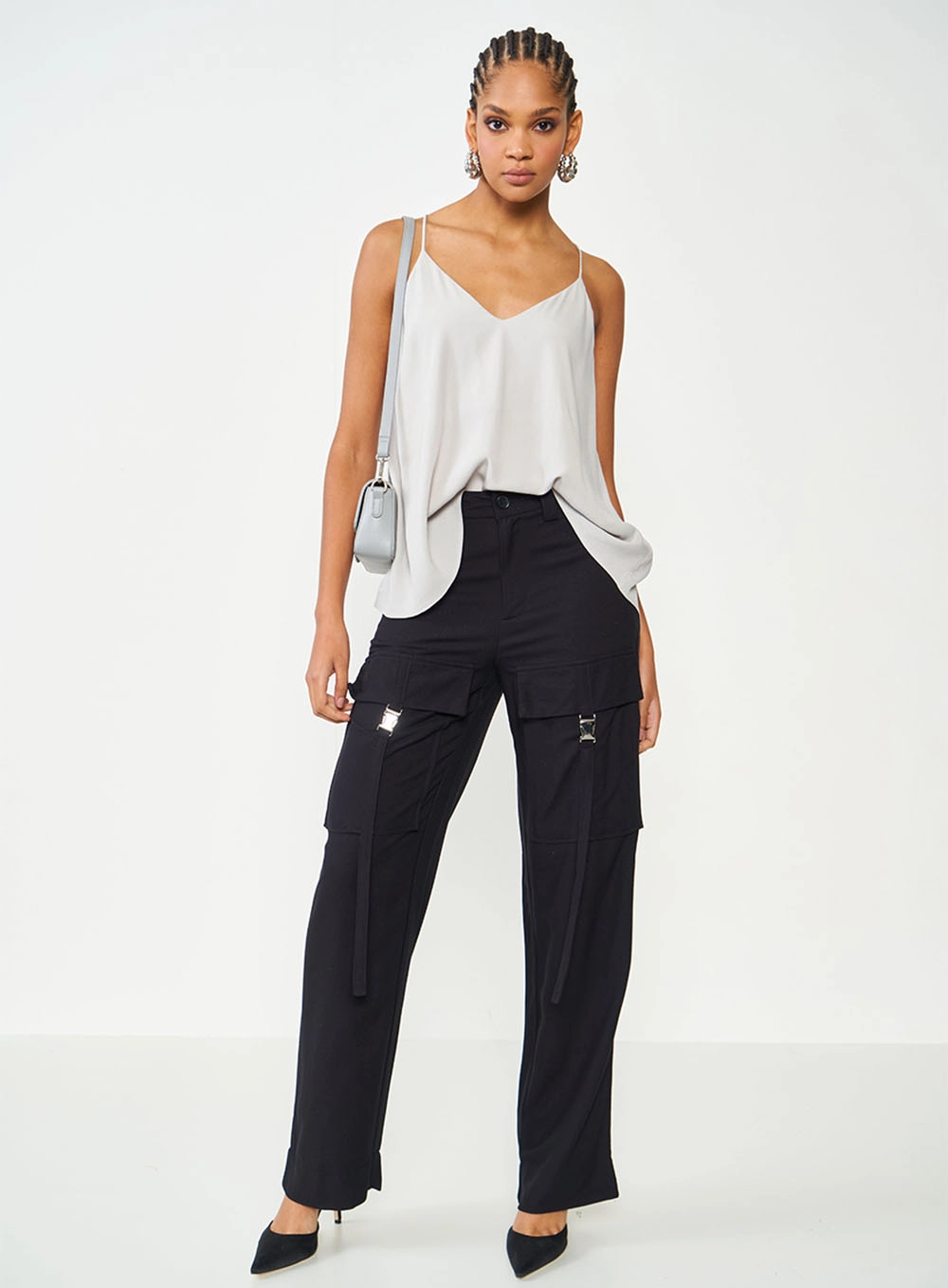 Blusa Comfy Fluída Cinza