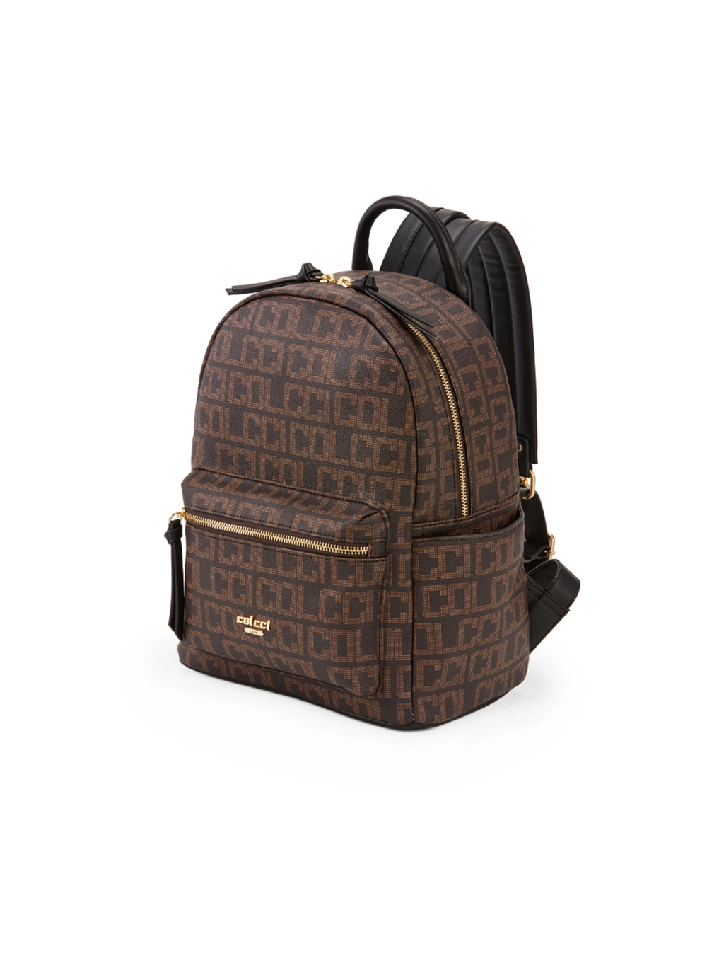 Mochila Colcci Fem Monograma Cafe