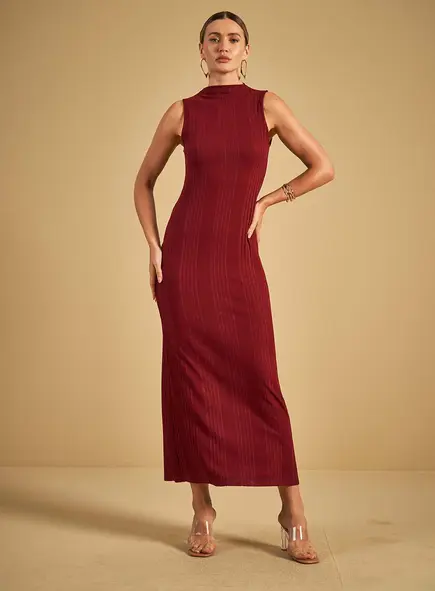 Vestido Mdi Canelado