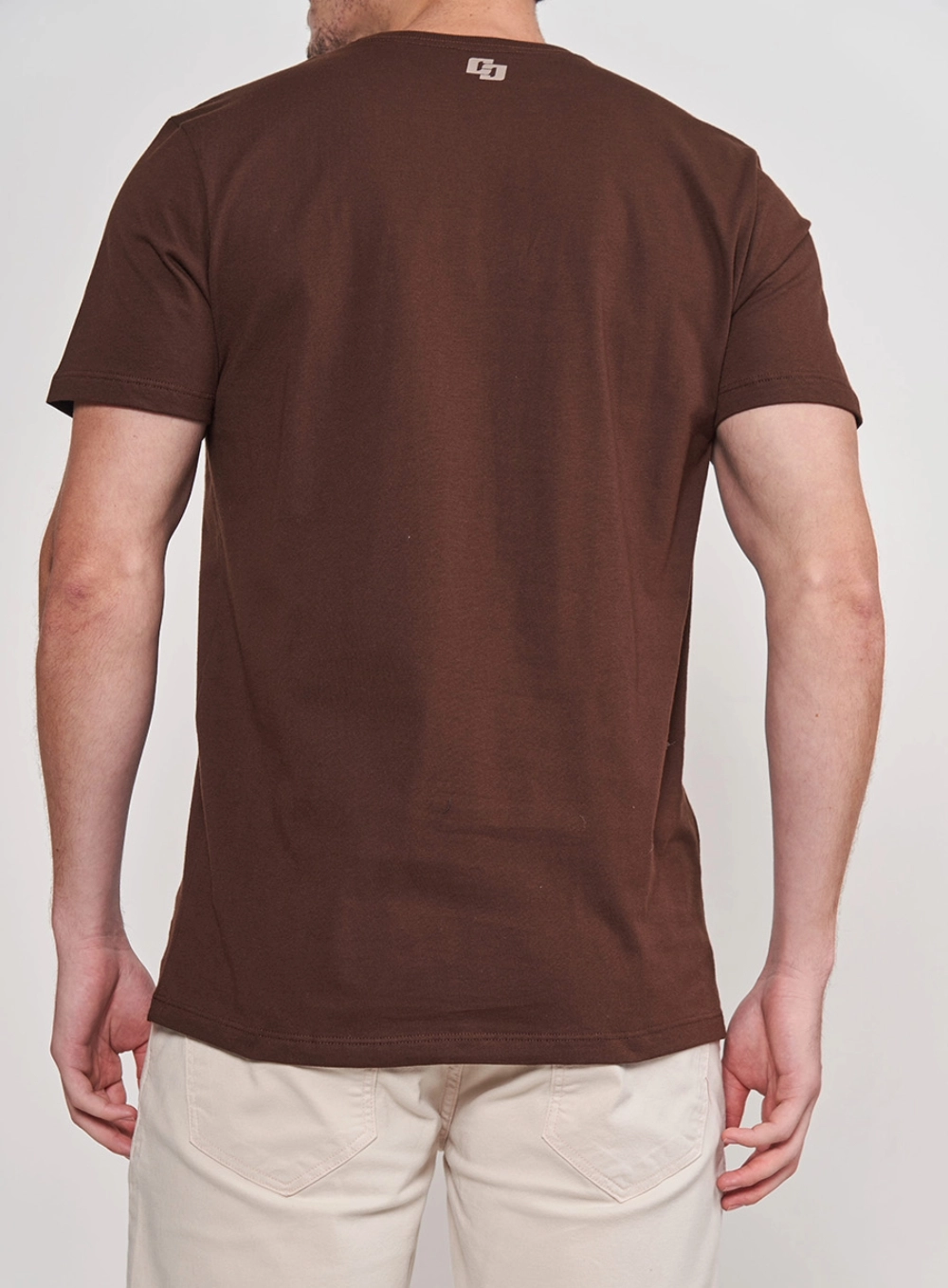 Camiseta Básica Manga Curta Decote Redondo Marrom Colcci Marrom