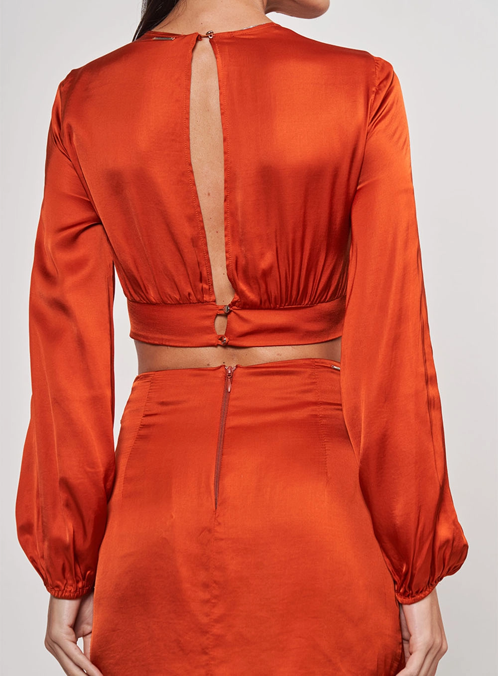 Top Comfort Manga Longa Laranja