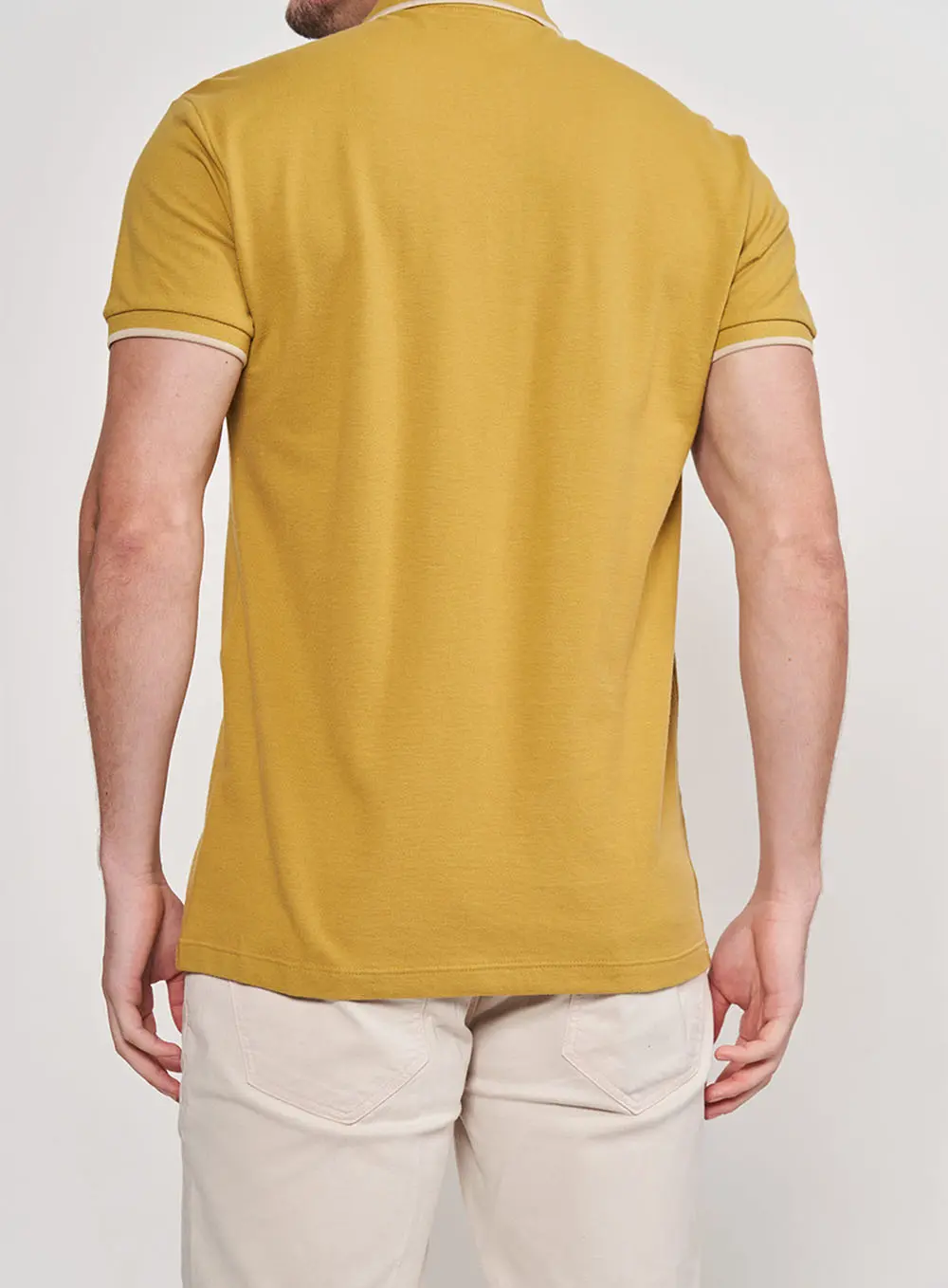 Polo Masculina Slim Amarela Colcci Verde Biome