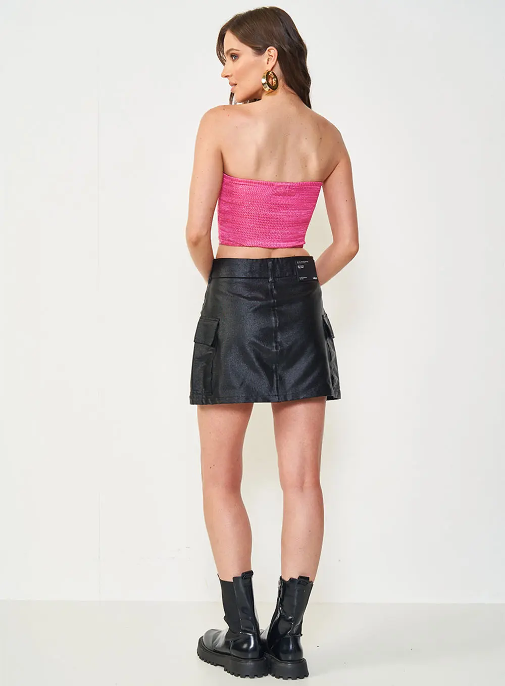 Blusa Cropped Slim Rosa Rosa Hiller