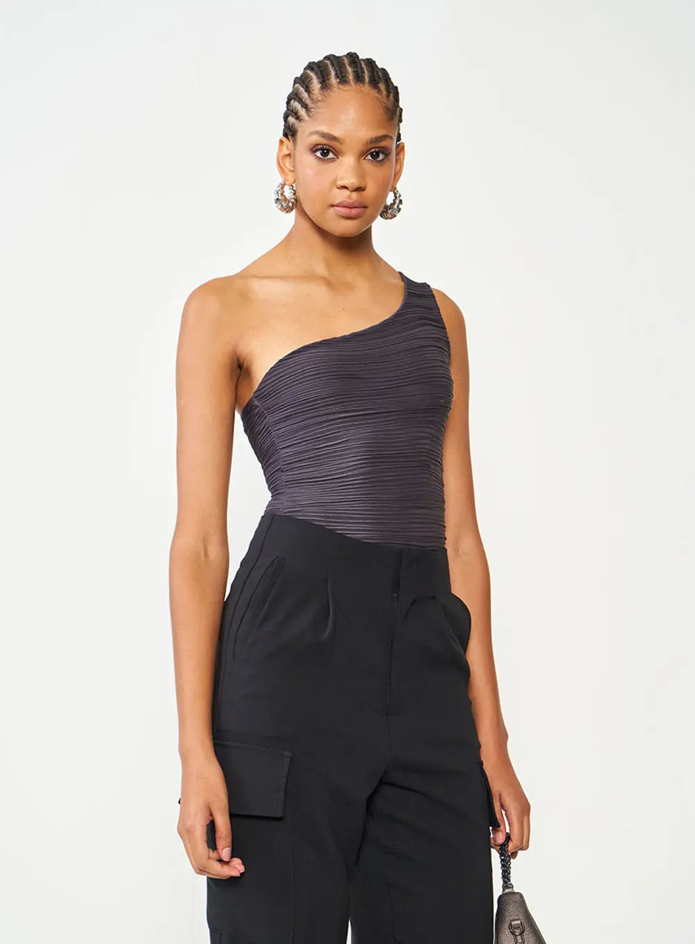 Blusa Slim Canelada CINZA