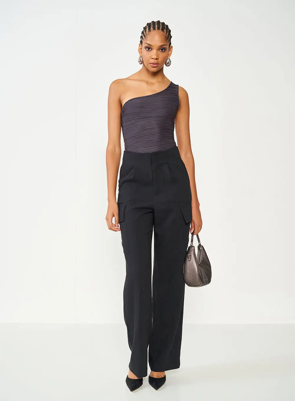 Blusa Slim Canelada CINZA