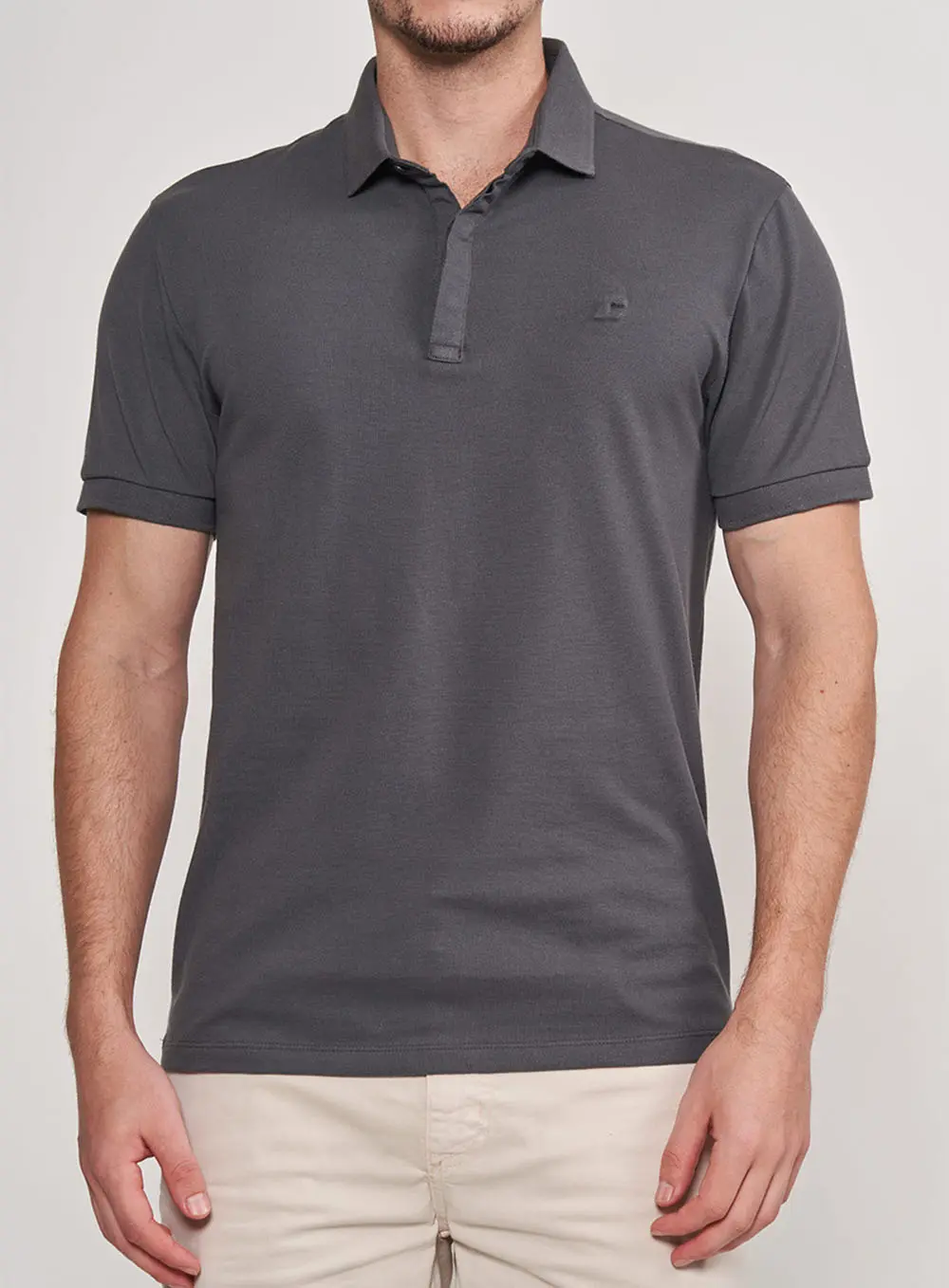 Camisa Polo Slim CINZA