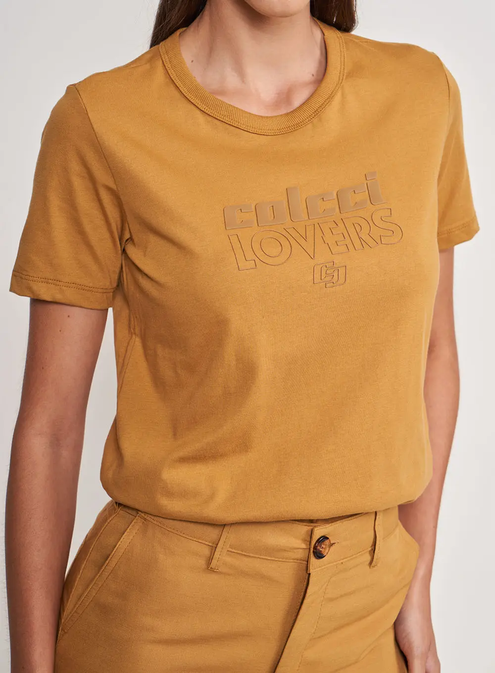 Camiseta Colcci Lovers Marrom Ebbela