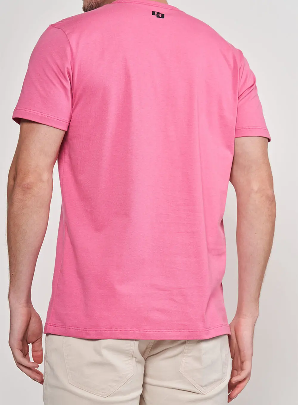 Camiseta Slim Básica Rosa Rosa Hiller
