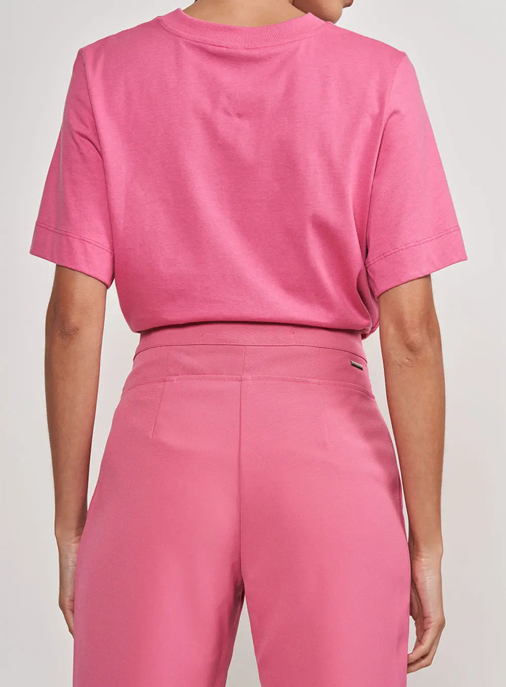 Camiseta Duplo C Basic Rosa Hiller