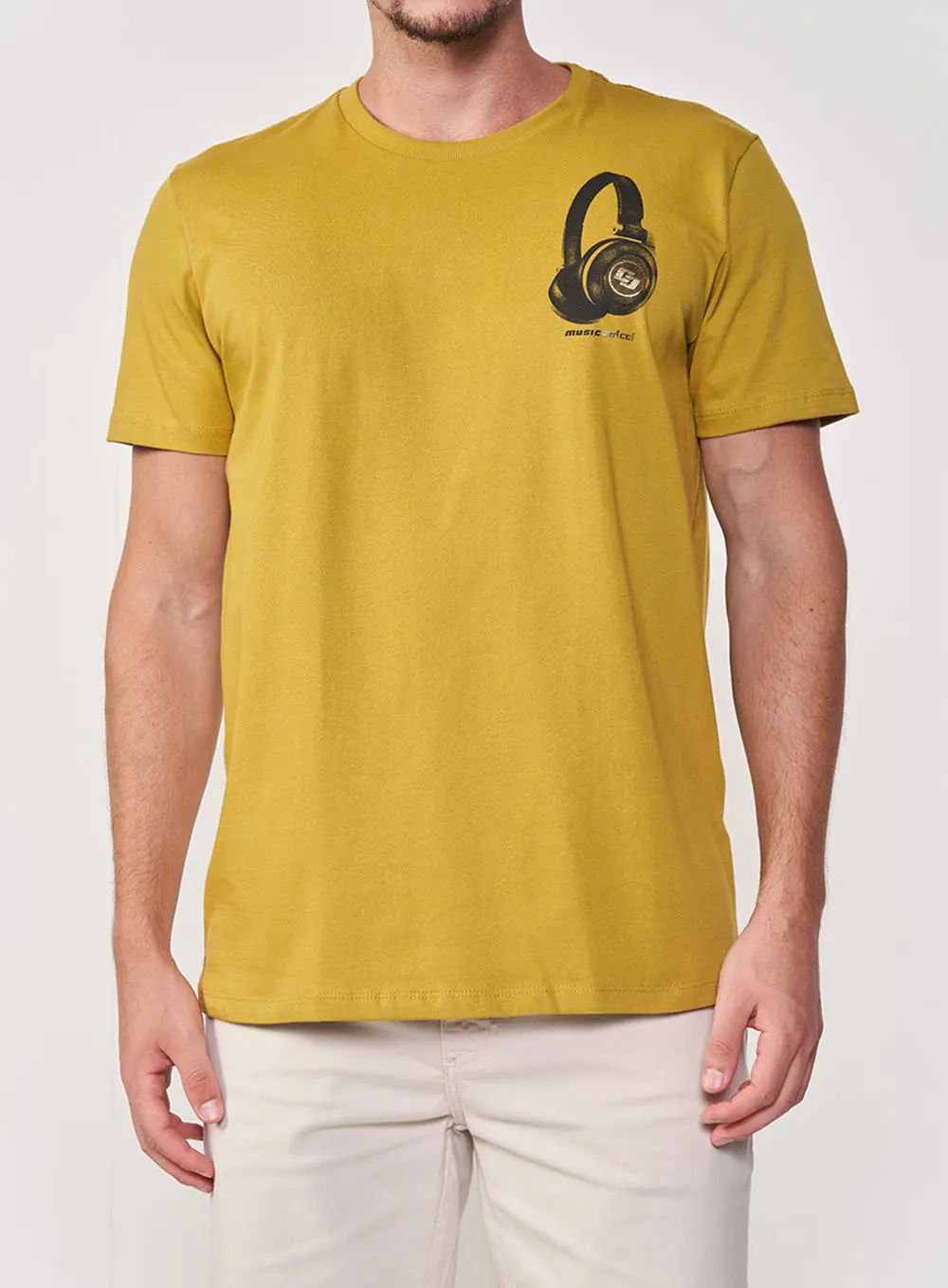 Camiseta Slim Verde Colcci Verde Biome
