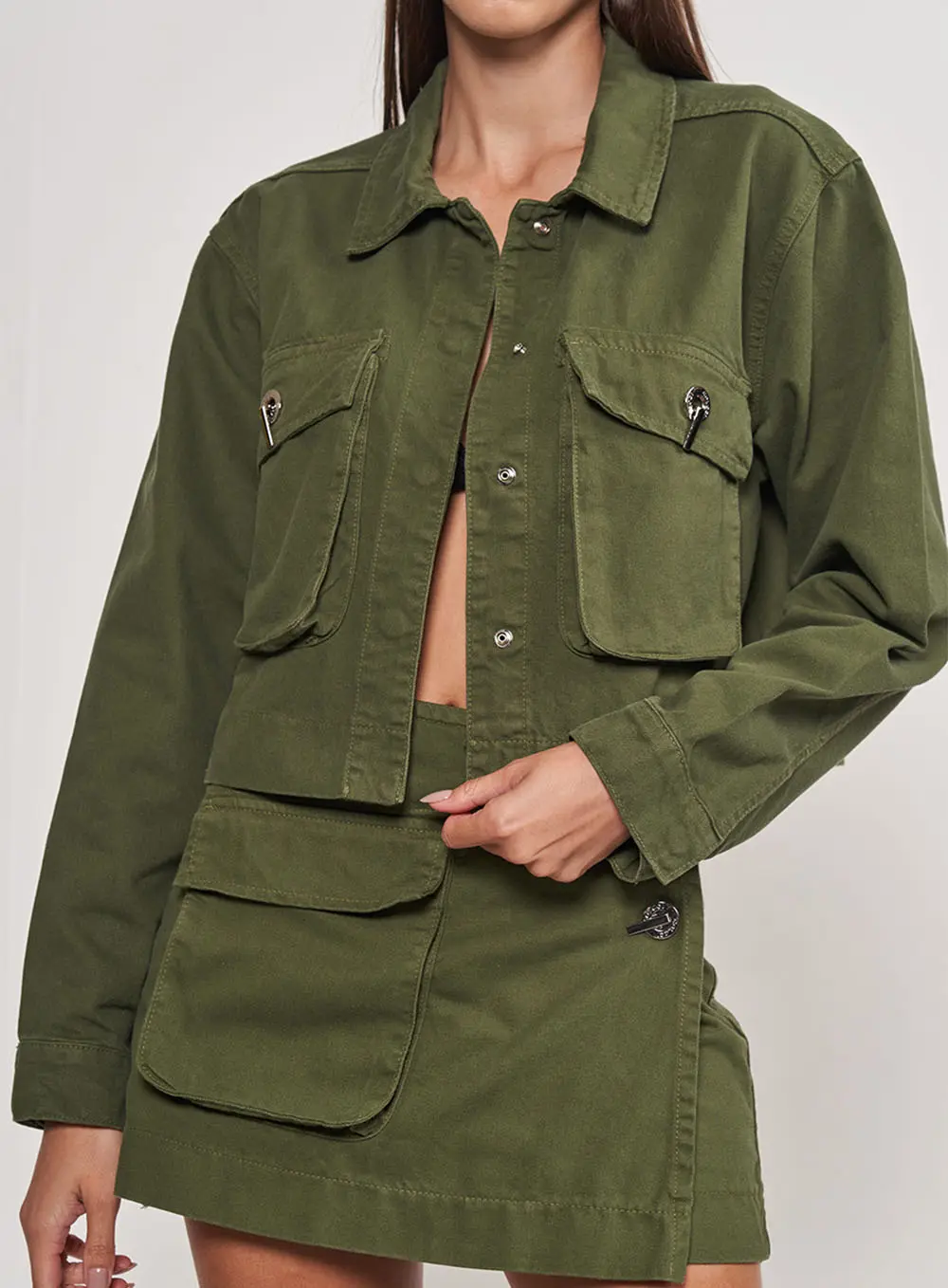 Jaqueta Verde Militar Alfaiataria De Sarja Verde Livas