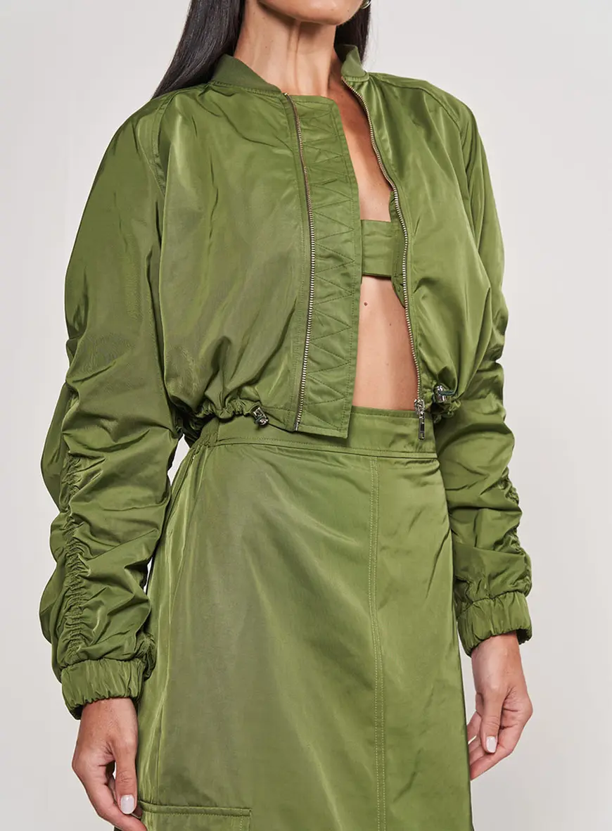 Jaqueta De Nylon Bomber