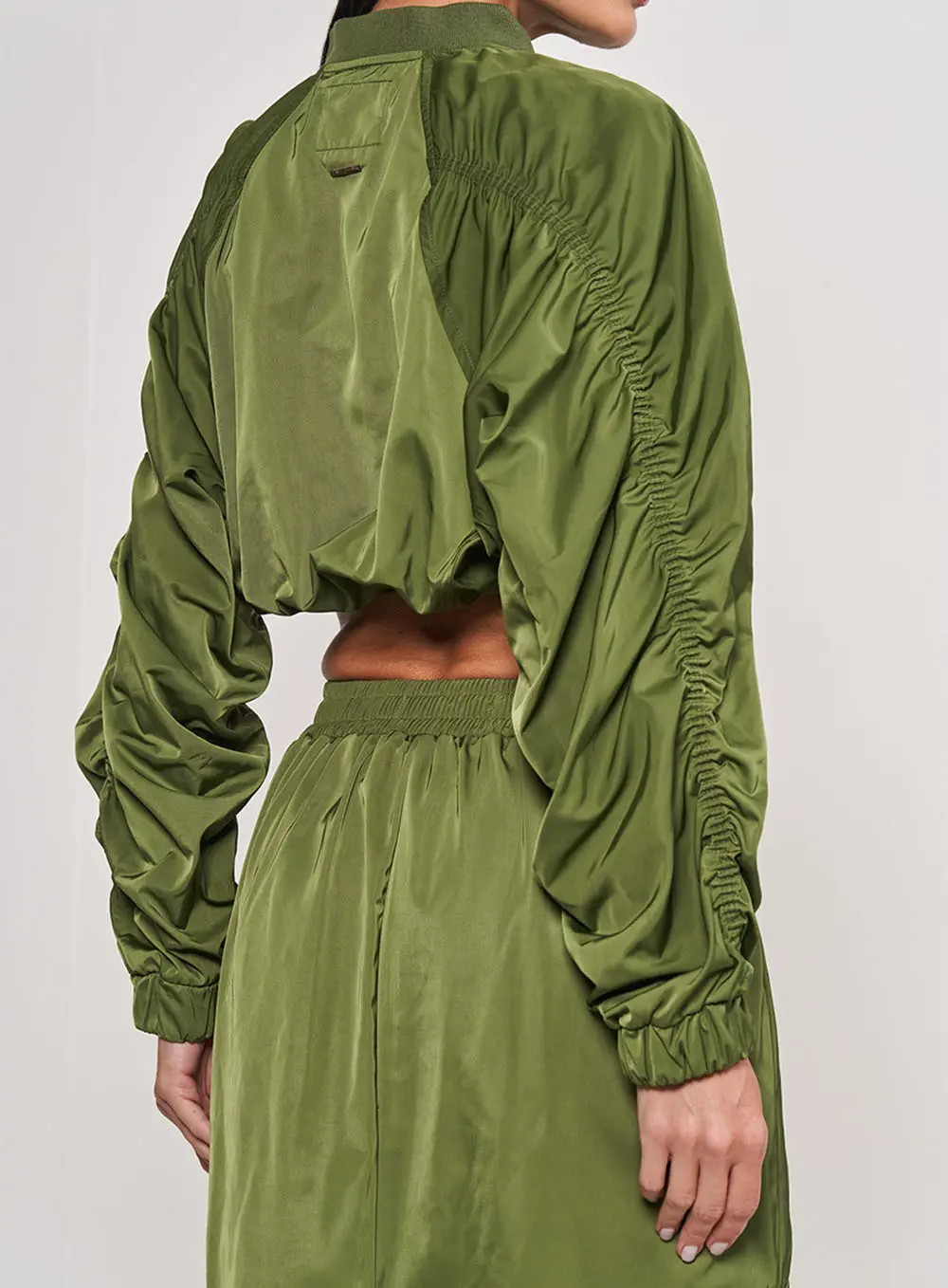 Jaqueta De Nylon Bomber Verde Livas