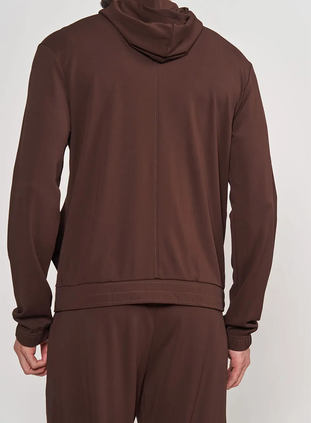 Jaqueta Com Capuz Marrom Masculina Marrom