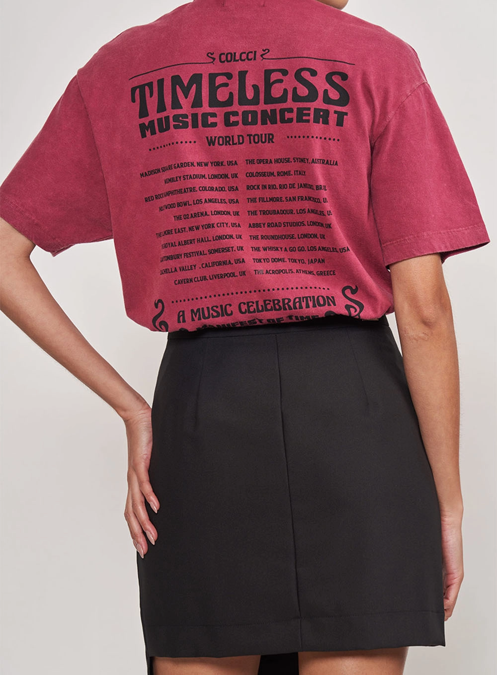 Camiseta Estampada Timeless Bordo