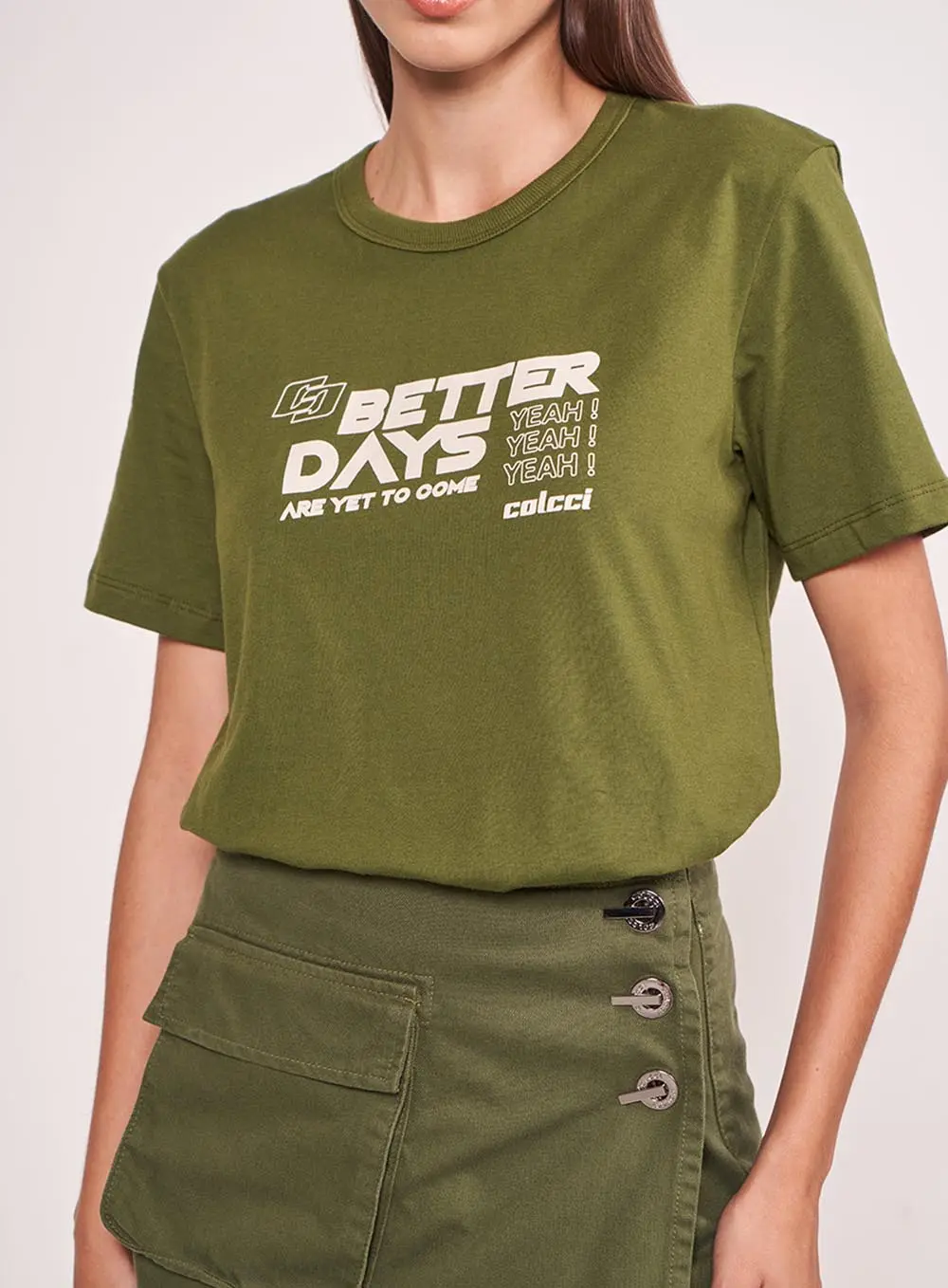 Camiseta Colcci Verde Livas
