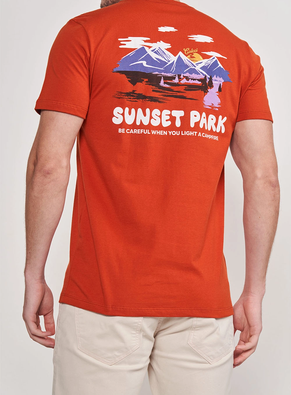 Camiseta Estampada Sunset Park Laranja