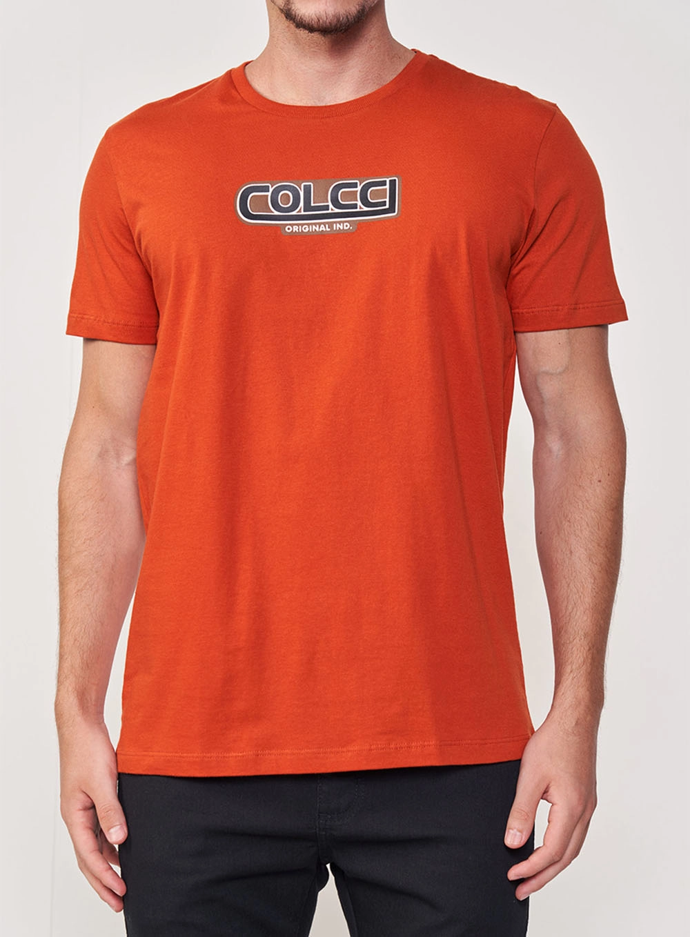 Camiseta Colcci Slim Laranja