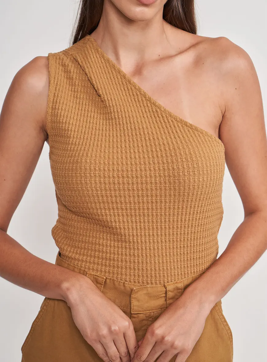 Blusa Com Textura Assimétrica