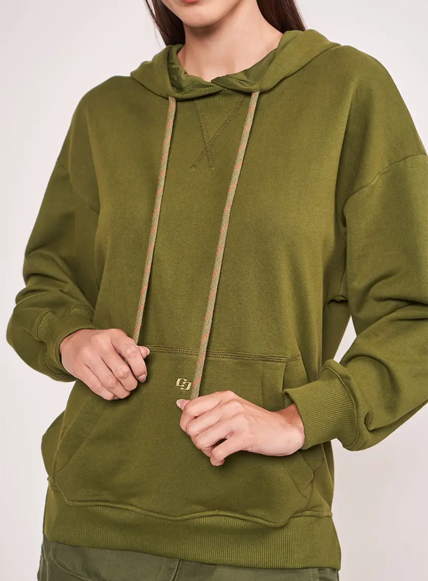 Colcci Masculino Moletom Colcci Verde Blusão Moletom Verde Com