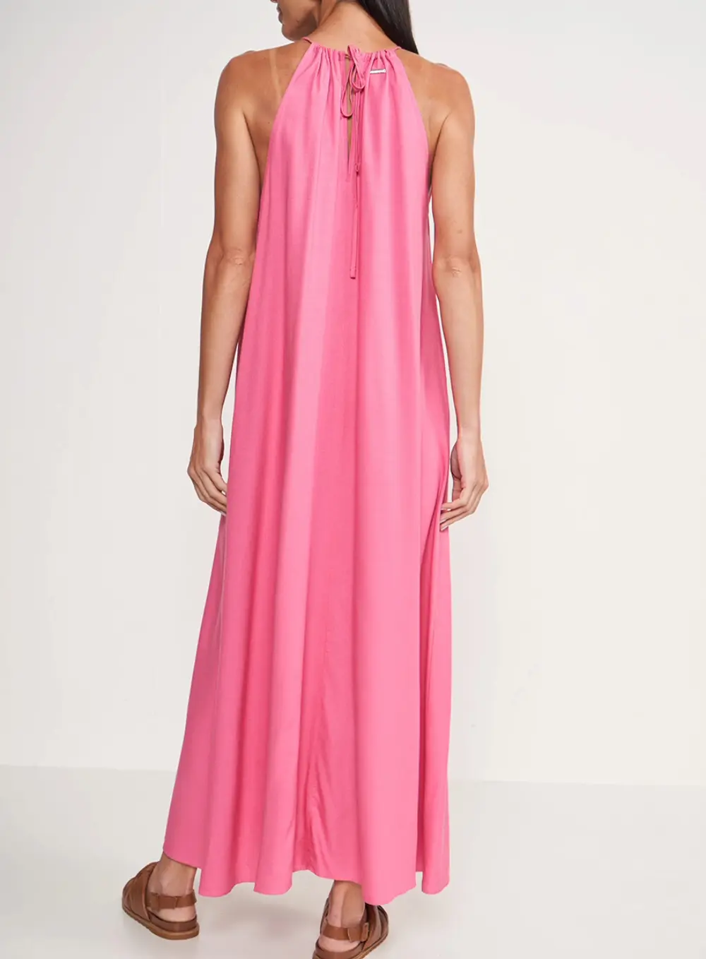 Vestido Comfort Fluído Rosa Hiller