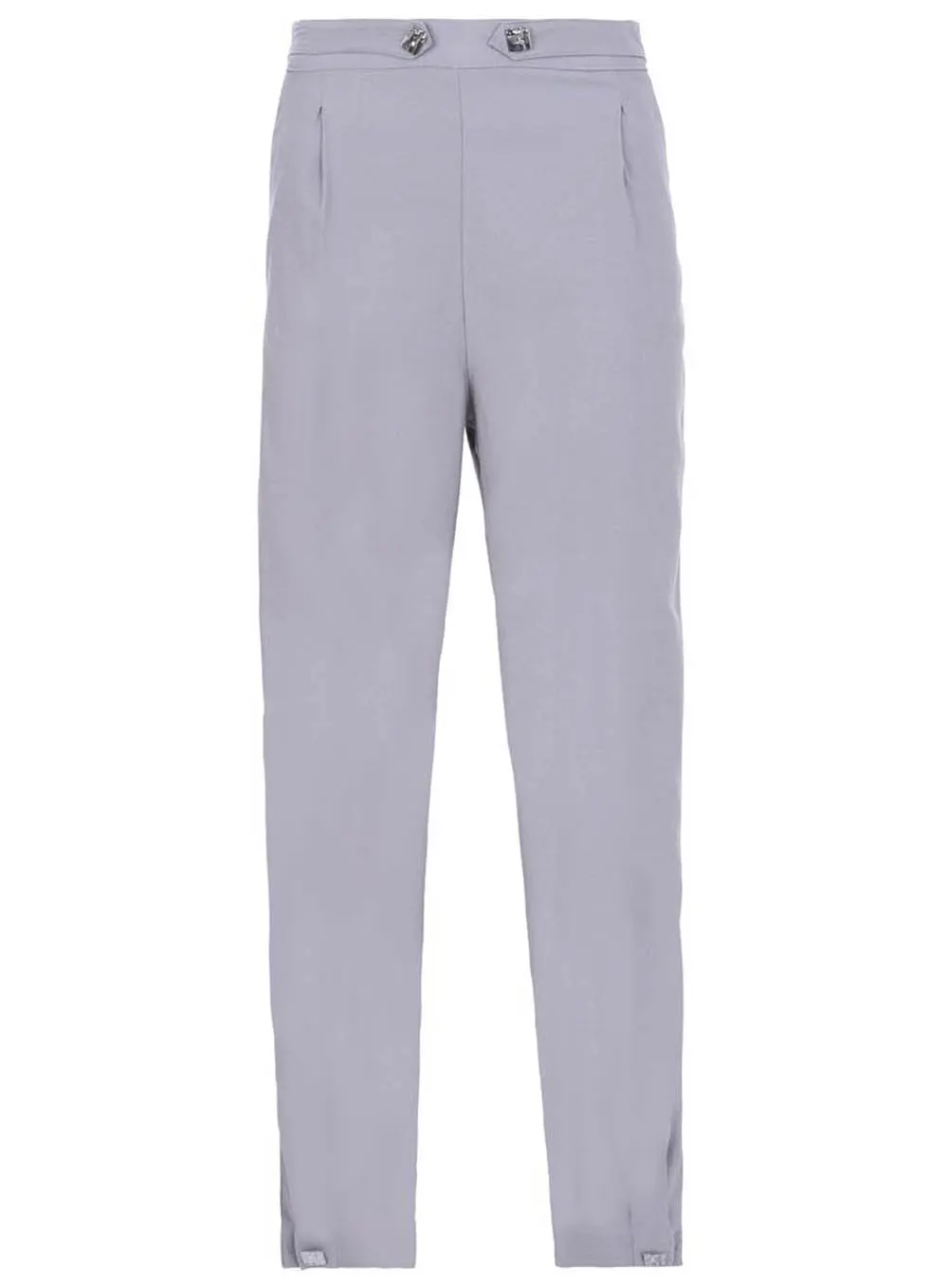 Calça Alfaiataria Cós Martingale Cinza 1