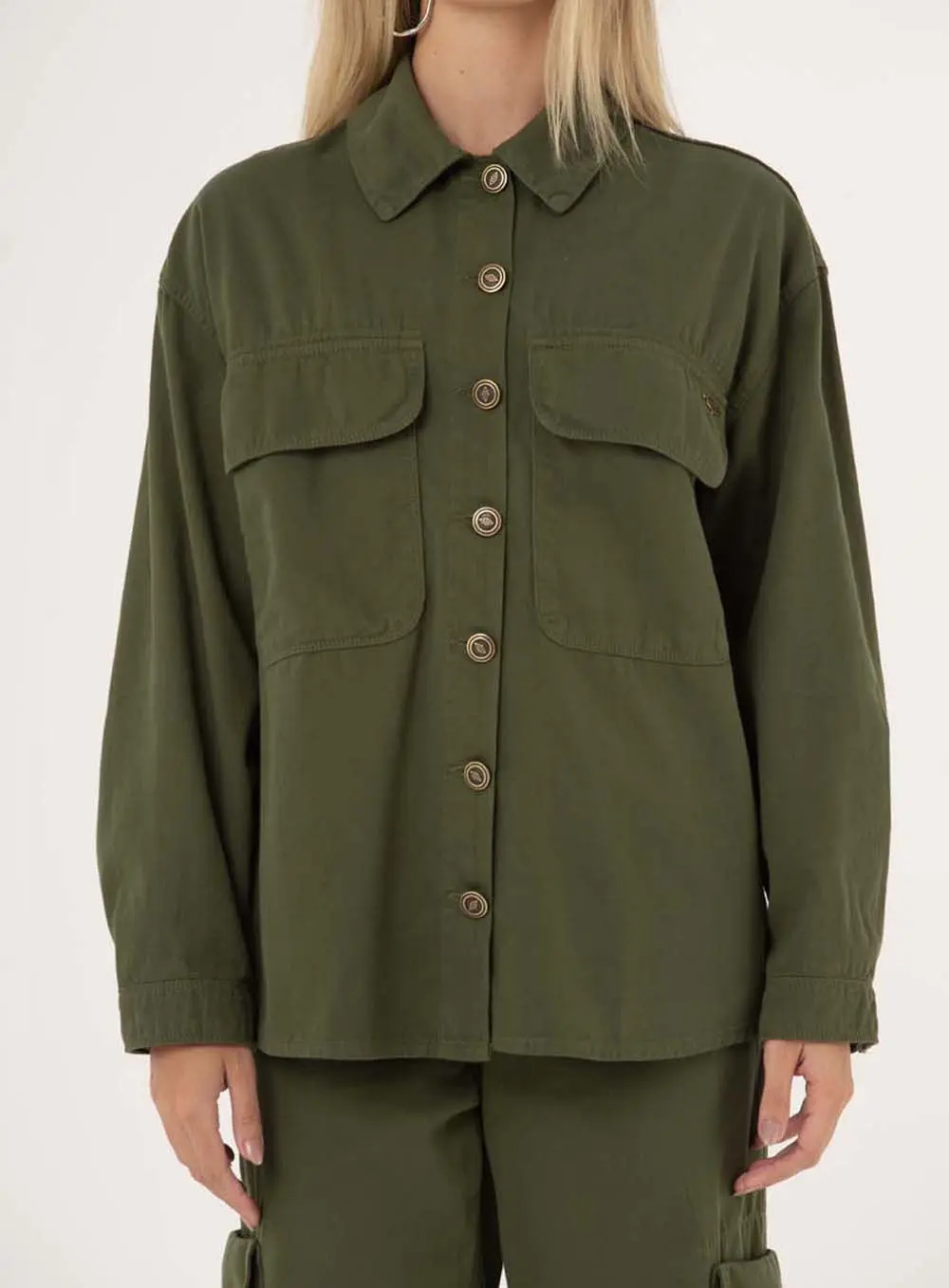 Camisa Sarja Verde Livas 1
