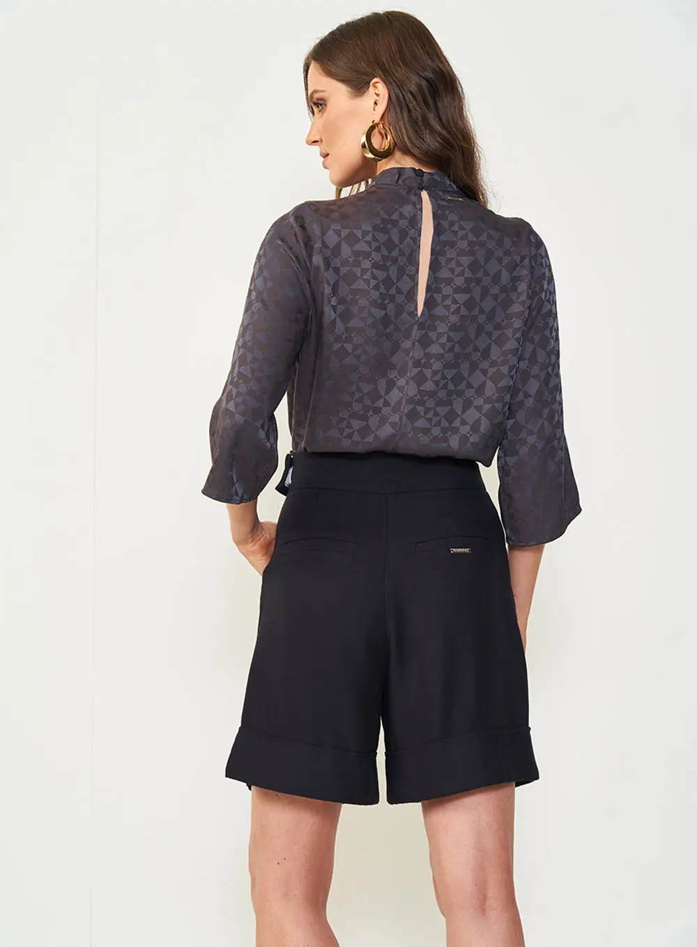 Blusa Jacquard Comfort CINZA