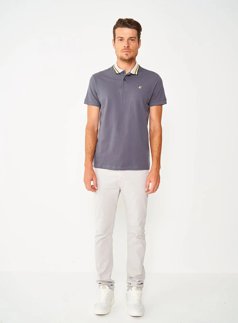 Camisa Polo Colcci CINZA