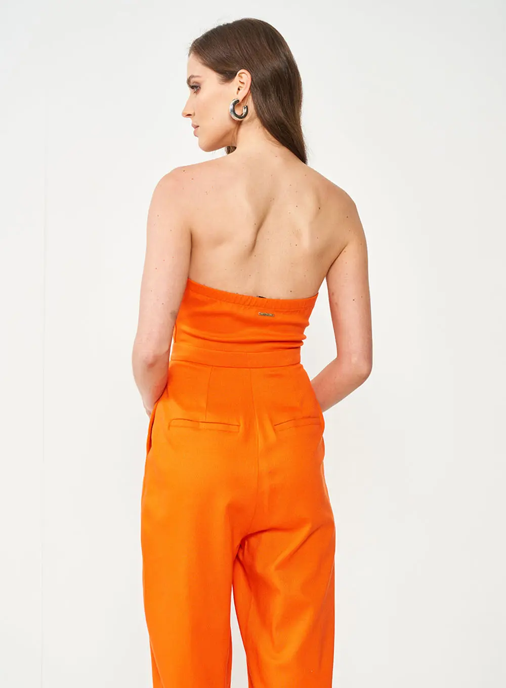 Macacão Slim Alfaiataria Laranja