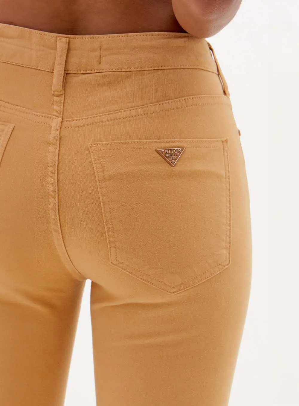 Calça Sarja Skinny Michele Bege 3