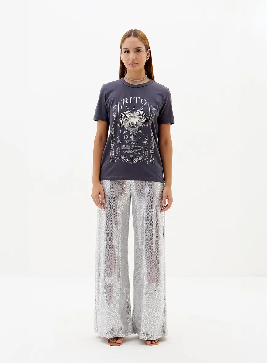 Camiseta Comfy Estampa The Secret Garden CINZA 3