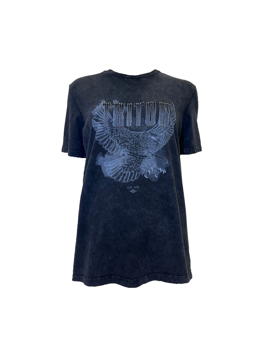 Camiseta Estampada Com Correntes Preto 1
